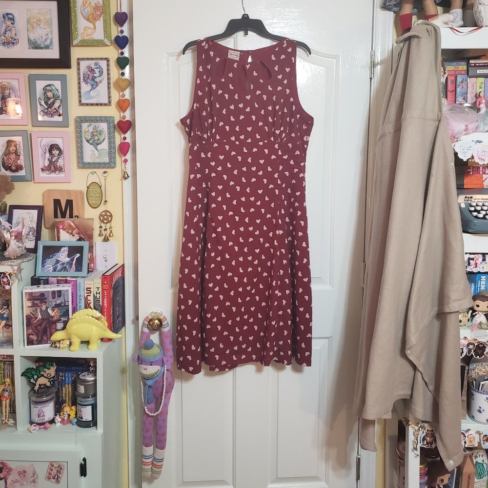 Banned Apparel Heart Print Dress